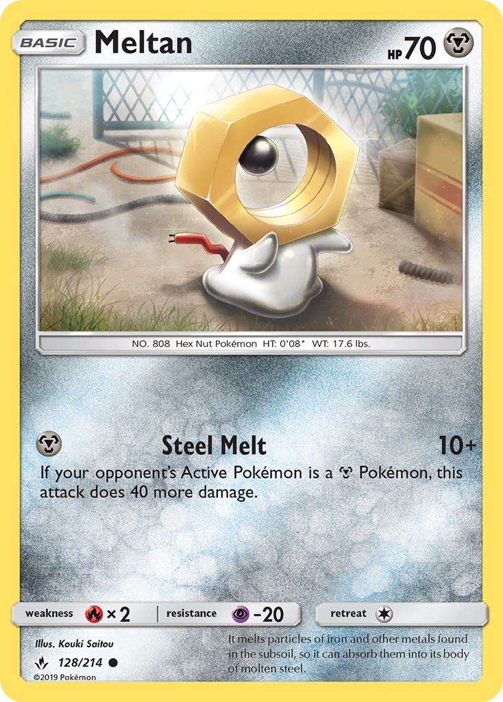 Meltan (128/214) [Sun & Moon: Unbroken Bonds] | Dragon's Lair Comics and Fantasy Houston TX