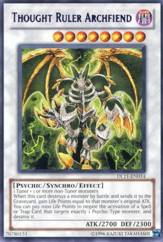 Thought Ruler Archfiend (Purple) [DL11-EN014] Rare | Dragon's Lair Comics and Fantasy Houston TX
