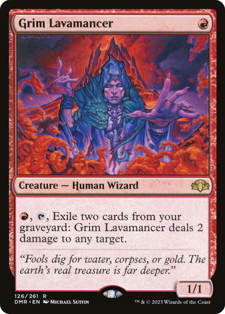 Grim Lavamancer [Dominaria Remastered] | Dragon's Lair Comics and Fantasy Houston TX