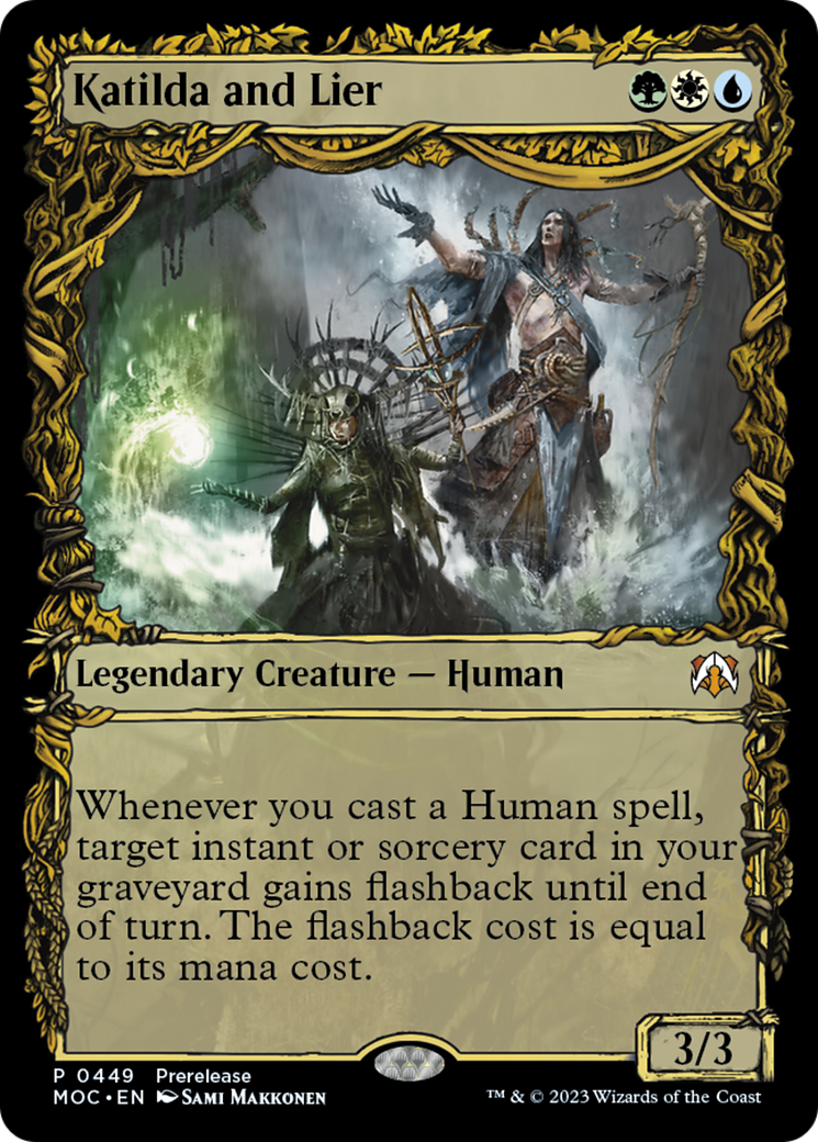 Katilda and Lier (Showcase Planar Booster Fun) [March of the Machine Commander Prerelease Promos] | Dragon's Lair Comics and Fantasy Houston TX