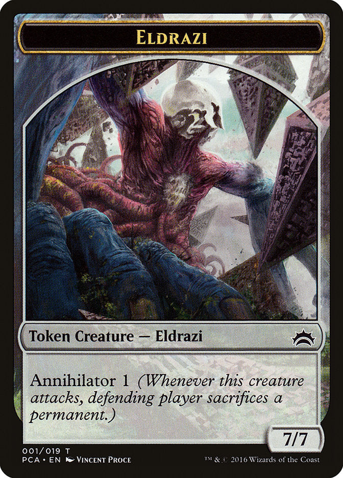 Eldrazi Spawn (004) // Eldrazi Double-Sided Token [Planechase Anthology Tokens] | Dragon's Lair Comics and Fantasy Houston TX