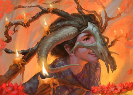 Hedgewitch's Mask Art Card [Innistrad: Midnight Hunt Art Series] | Dragon's Lair Comics and Fantasy Houston TX