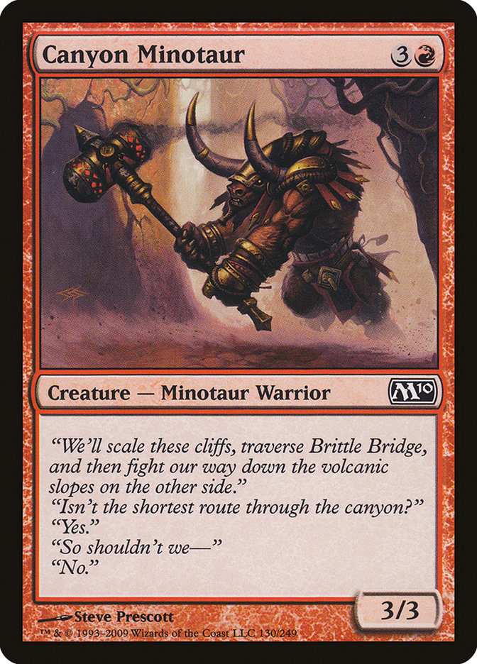 Canyon Minotaur [Magic 2010] | Dragon's Lair Comics and Fantasy Houston TX