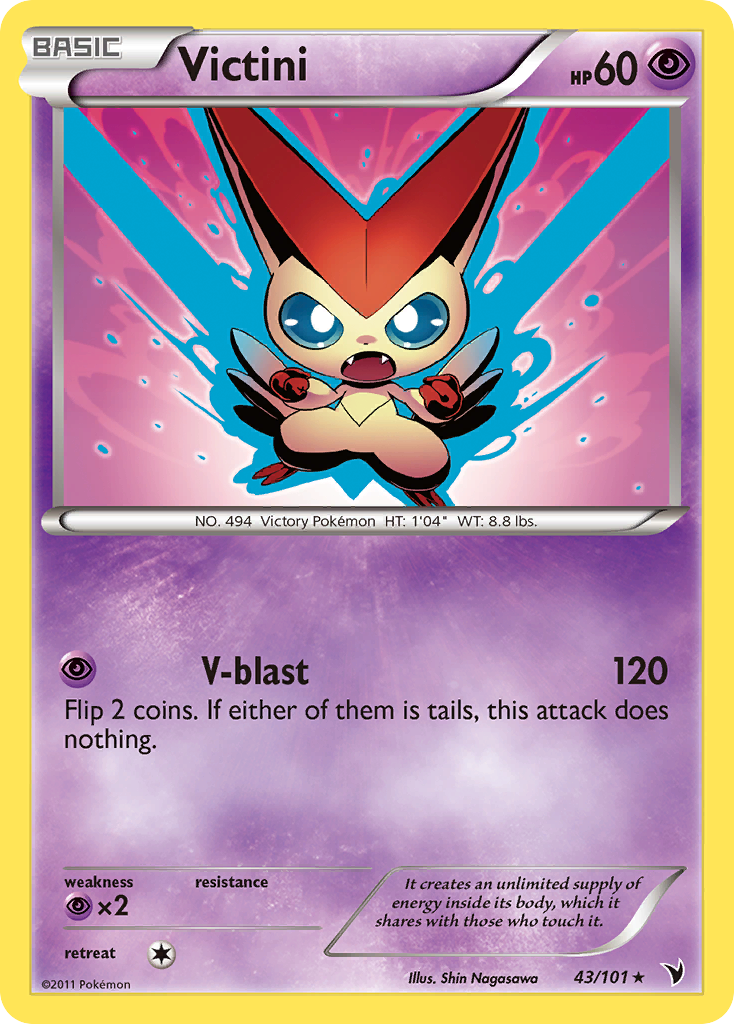 Victini (43/101) [Black & White: Noble Victories] | Dragon's Lair Comics and Fantasy Houston TX