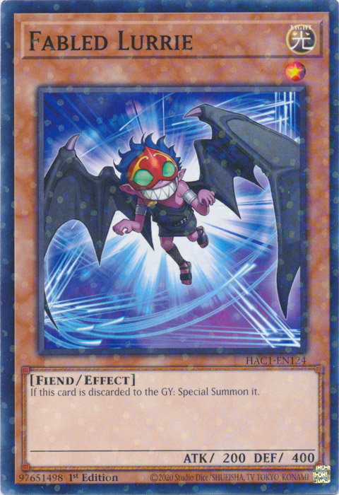 Fabled Lurrie (Duel Terminal) [HAC1-EN124] Common | Dragon's Lair Comics and Fantasy Houston TX