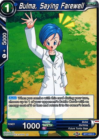 Bulma, Saying Farewell (BT7-033) [Assault of the Saiyans] | Dragon's Lair Comics and Fantasy Houston TX