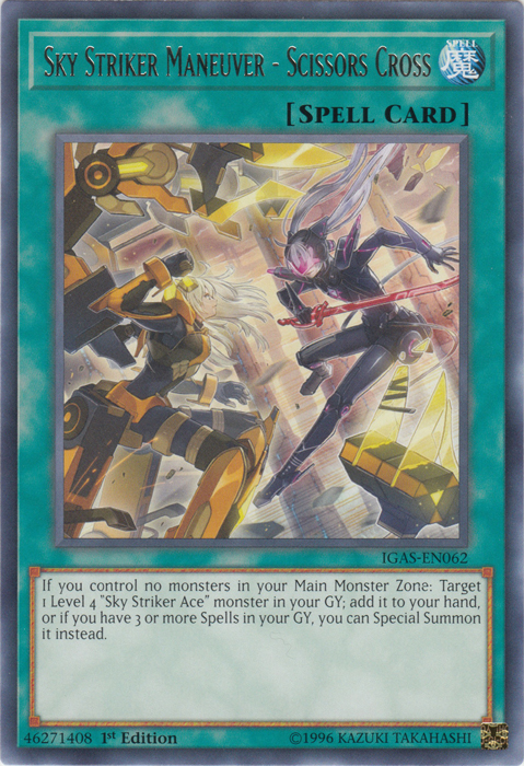 Sky Striker Maneuver - Scissors Cross [IGAS-EN062] Rare | Dragon's Lair Comics and Fantasy Houston TX