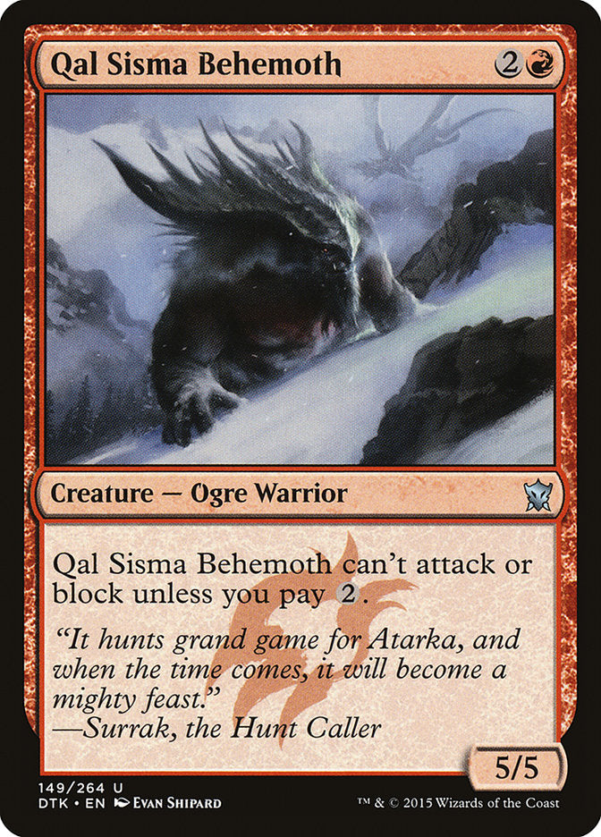 Qal Sisma Behemoth [Dragons of Tarkir] | Dragon's Lair Comics and Fantasy Houston TX