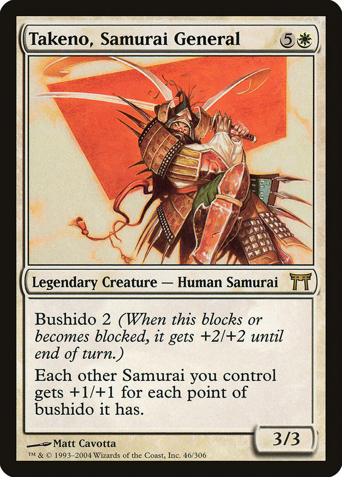 Takeno, Samurai General [Champions of Kamigawa] | Dragon's Lair Comics and Fantasy Houston TX