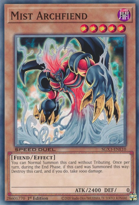 Mist Archfiend [SGX3-ENE10] Common | Dragon's Lair Comics and Fantasy Houston TX