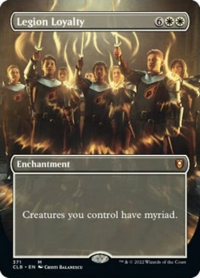 Legion Loyalty (Borderless Alternate Art) [Commander Legends: Battle for Baldur's Gate] | Dragon's Lair Comics and Fantasy Houston TX