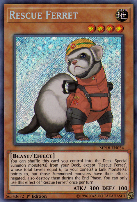 Rescue Ferret [MP18-EN054] Secret Rare | Dragon's Lair Comics and Fantasy Houston TX