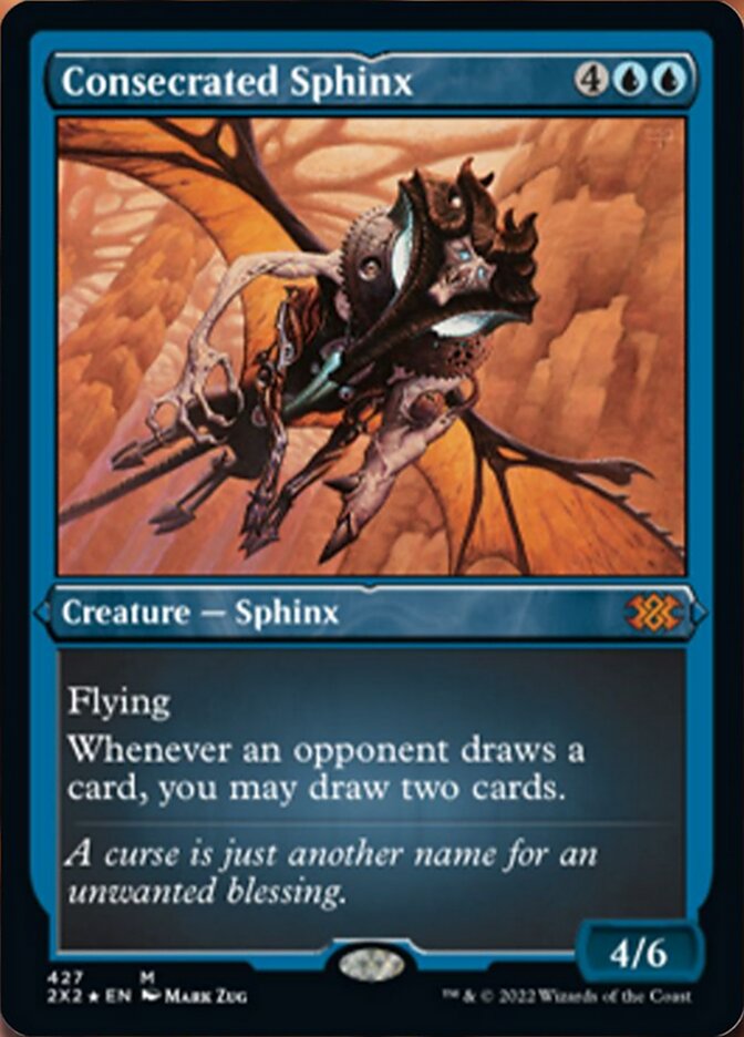 Consecrated Sphinx (Foil Etched) [Double Masters 2022] | Dragon's Lair Comics and Fantasy Houston TX