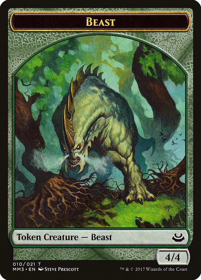 Beast Token (010/021) [Modern Masters 2017 Tokens] | Dragon's Lair Comics and Fantasy Houston TX