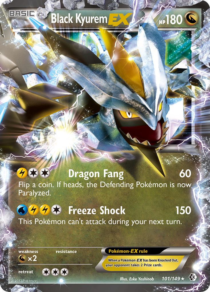 Black Kyurem EX (101/149) [Black & White: Boundaries Crossed] | Dragon's Lair Comics and Fantasy Houston TX