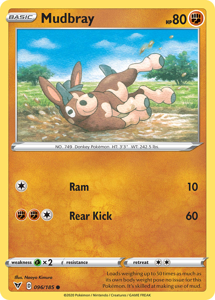 Mudbray (096/185) [Sword & Shield: Vivid Voltage] | Dragon's Lair Comics and Fantasy Houston TX