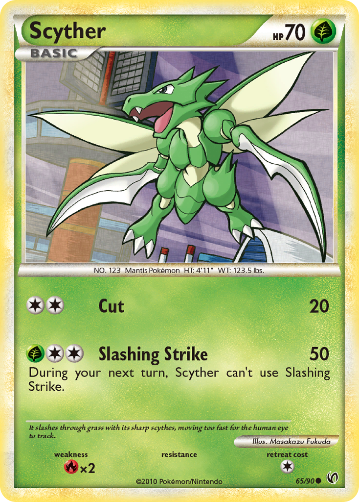 Scyther (65/90) [HeartGold & SoulSilver: Undaunted] | Dragon's Lair Comics and Fantasy Houston TX