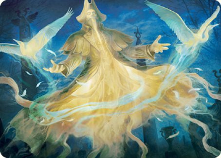 Heron-Blessed Geist Art Card [Innistrad: Crimson Vow Art Series] | Dragon's Lair Comics and Fantasy Houston TX