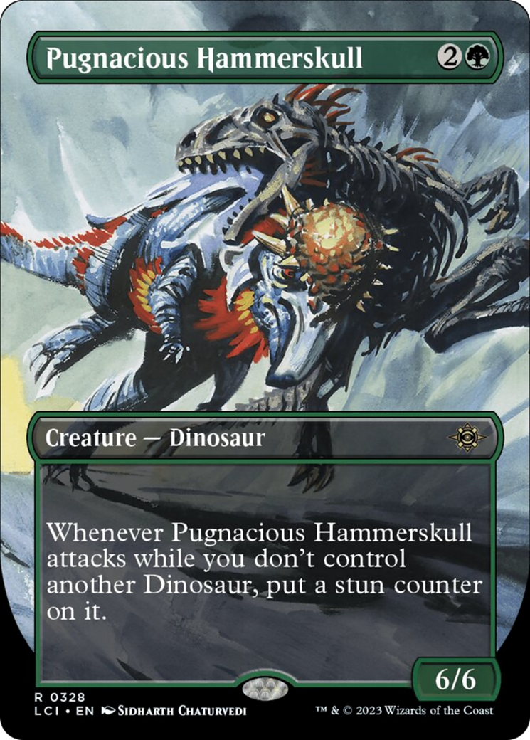 Pugnacious Hammerskull (Borderless) [The Lost Caverns of Ixalan] | Dragon's Lair Comics and Fantasy Houston TX