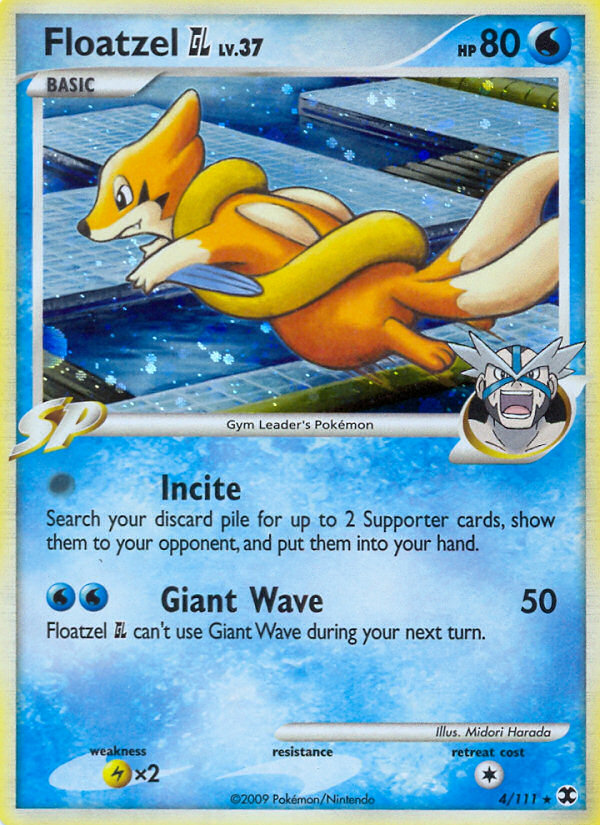Floatzel GL (4/111) [Platinum: Rising Rivals] | Dragon's Lair Comics and Fantasy Houston TX