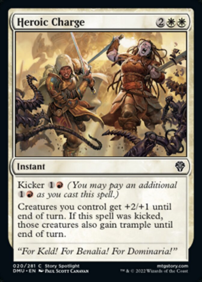 Heroic Charge [Dominaria United] | Dragon's Lair Comics and Fantasy Houston TX