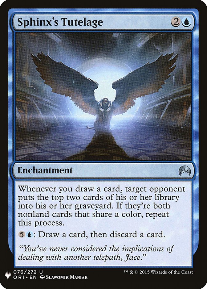 Sphinx's Tutelage [Mystery Booster] | Dragon's Lair Comics and Fantasy Houston TX