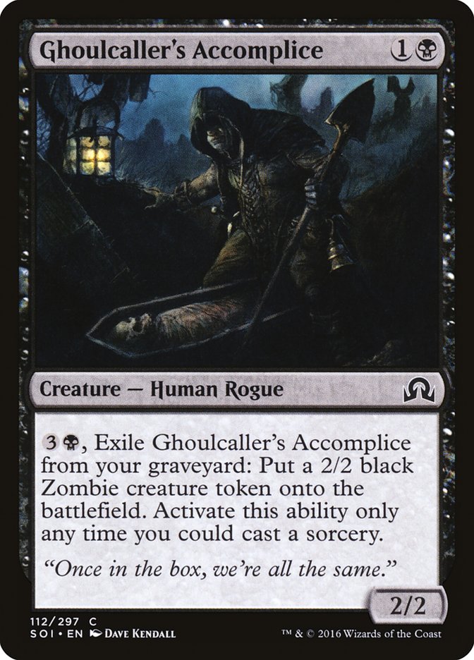 Ghoulcaller's Accomplice [Shadows over Innistrad] | Dragon's Lair Comics and Fantasy Houston TX
