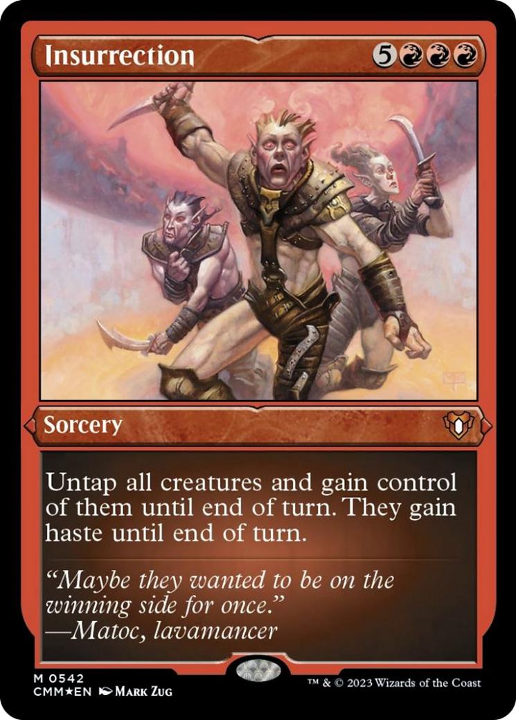 Insurrection (Foil Etched) [Commander Masters] | Dragon's Lair Comics and Fantasy Houston TX