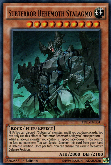 Subterror Behemoth Stalagmo [TDIL-EN084] Ultra Rare | Dragon's Lair Comics and Fantasy Houston TX