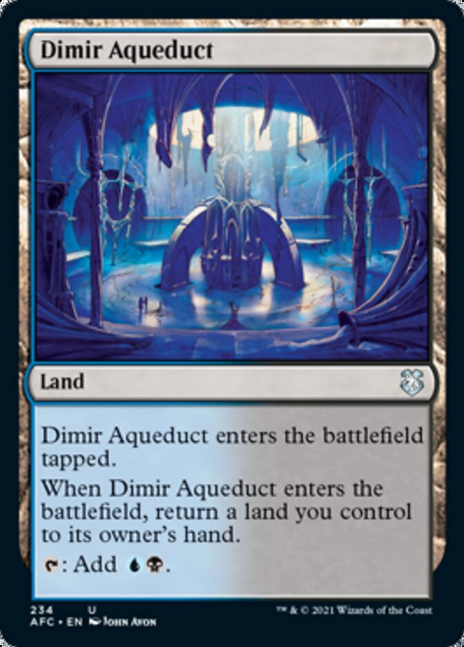Dimir Aqueduct [Dungeons & Dragons: Adventures in the Forgotten Realms Commander] | Dragon's Lair Comics and Fantasy Houston TX