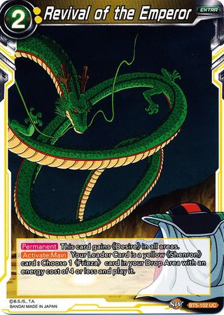 Revival of the Emperor (BT5-102) [Miraculous Revival] | Dragon's Lair Comics and Fantasy Houston TX