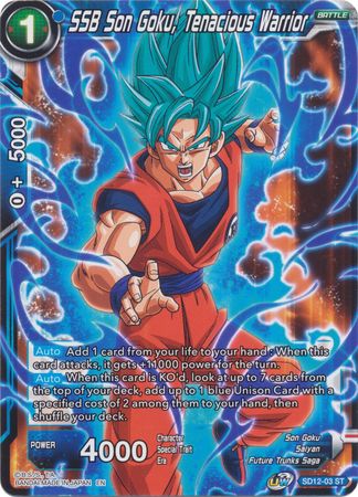 SSB Son Goku, Tenacious Warrior (Starter Deck - Spirit of Potara) (SD12-03) [Rise of the Unison Warrior] | Dragon's Lair Comics and Fantasy Houston TX