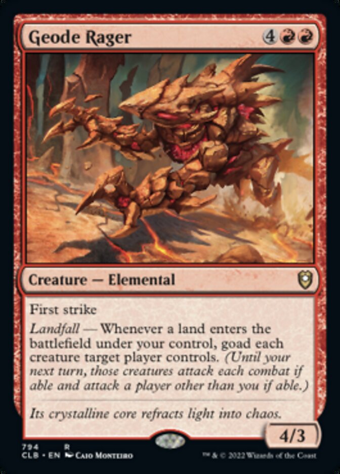 Geode Rager [Commander Legends: Battle for Baldur's Gate] | Dragon's Lair Comics and Fantasy Houston TX