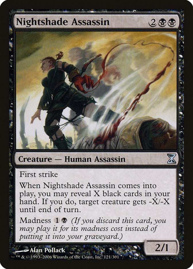 Nightshade Assassin [Time Spiral] | Dragon's Lair Comics and Fantasy Houston TX