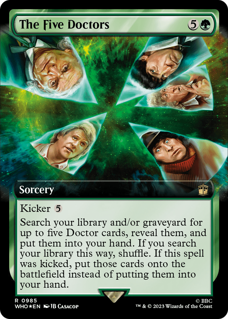 The Five Doctors (Extended Art) (Surge Foil) [Doctor Who] | Dragon's Lair Comics and Fantasy Houston TX