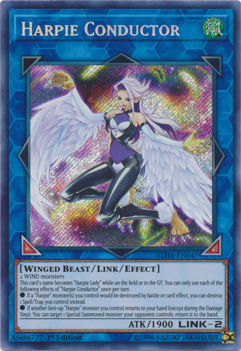 Harpie Conductor [BLHR-EN047] Secret Rare | Dragon's Lair Comics and Fantasy Houston TX