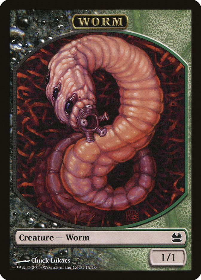 Worm Token [Modern Masters Tokens] | Dragon's Lair Comics and Fantasy Houston TX