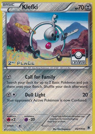 Klefki (66/119) (League Promo 2nd Place) [XY: Phantom Forces] | Dragon's Lair Comics and Fantasy Houston TX