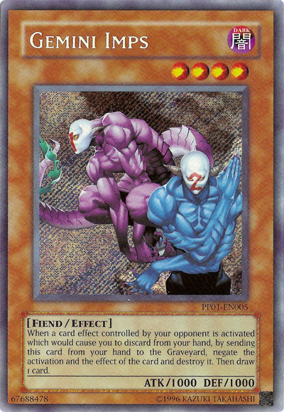 Gemini Imps [PP01-EN005] Secret Rare | Dragon's Lair Comics and Fantasy Houston TX