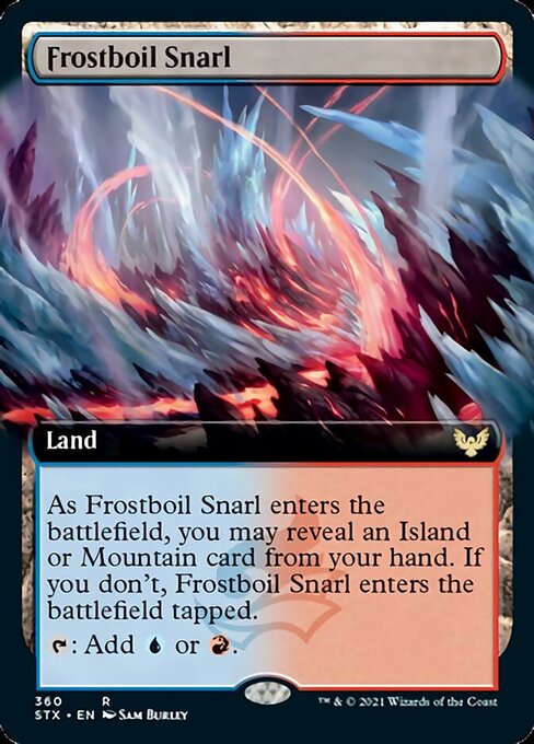 Frostboil Snarl (Extended Art) [Strixhaven: School of Mages] | Dragon's Lair Comics and Fantasy Houston TX