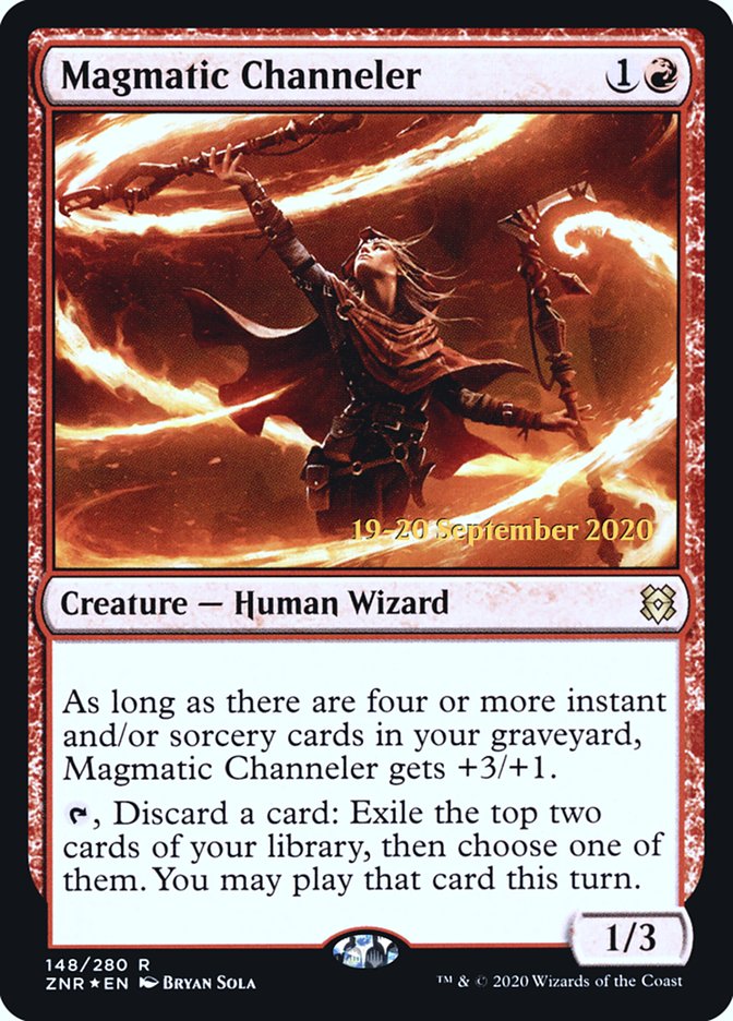 Magmatic Channeler [Zendikar Rising Prerelease Promos] | Dragon's Lair Comics and Fantasy Houston TX