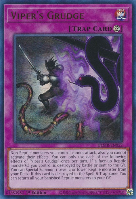 Viper's Grudge [BLMR-EN022] Ultra Rare | Dragon's Lair Comics and Fantasy Houston TX