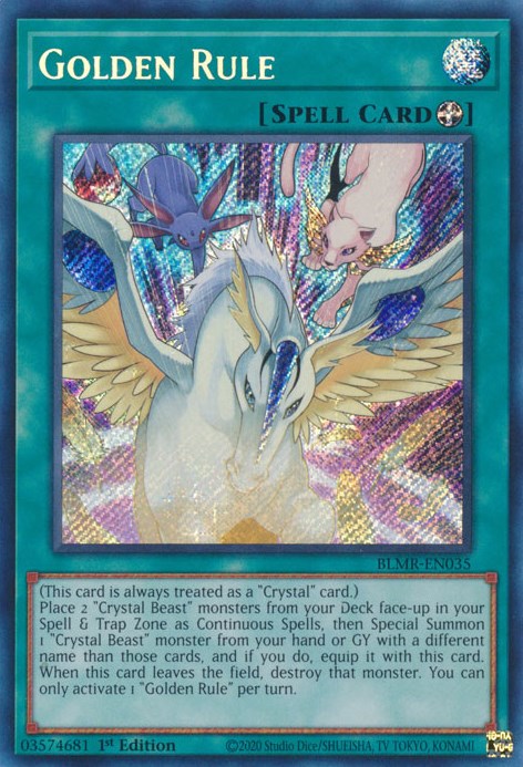 Golden Rule [BLMR-EN035] Secret Rare | Dragon's Lair Comics and Fantasy Houston TX