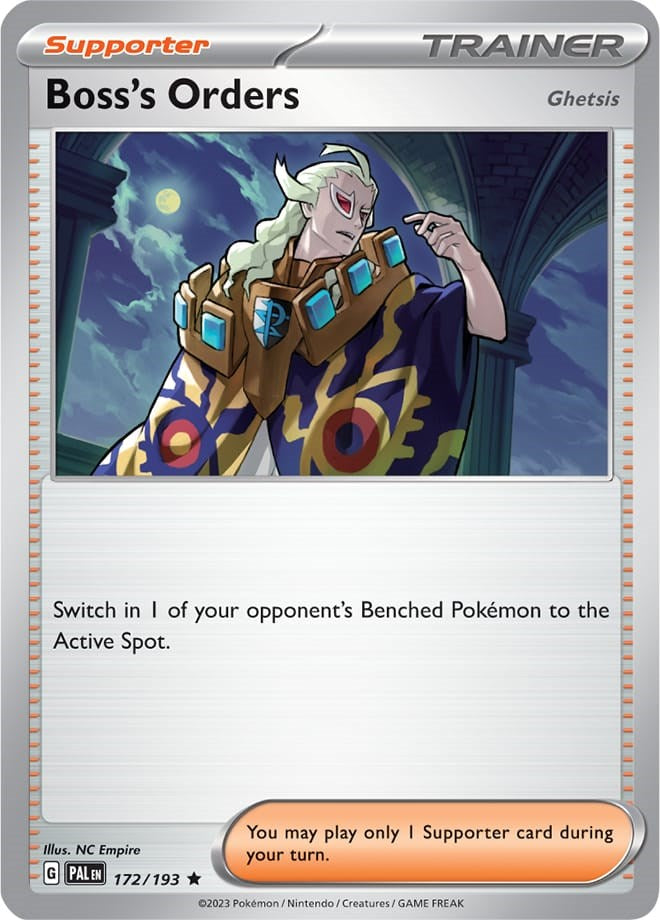 Boss's Orders (172/193) (Theme Deck Exclusive) [Scarlet & Violet: Paldea Evolved] | Dragon's Lair Comics and Fantasy Houston TX