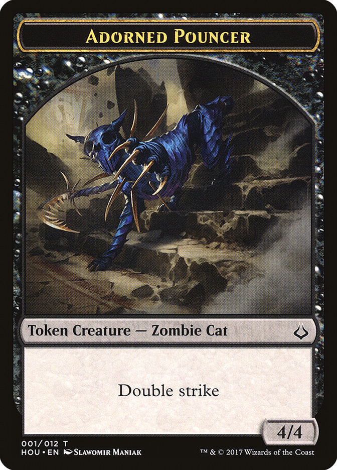 Adorned Pouncer Token [Hour of Devastation Tokens] | Dragon's Lair Comics and Fantasy Houston TX