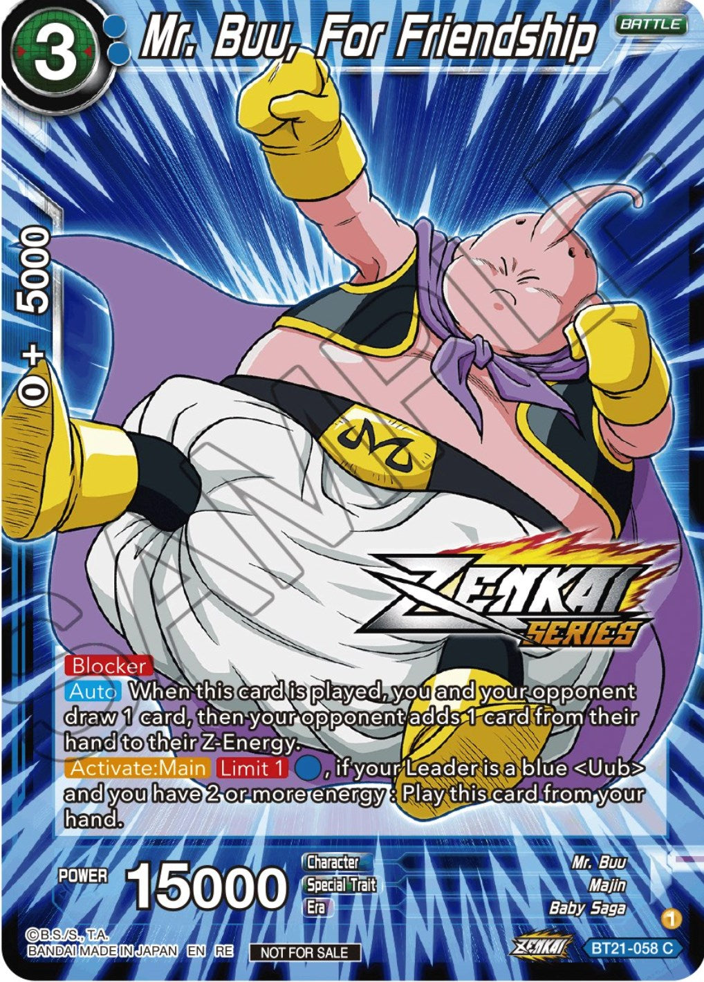 Mr. Buu, For Friendship (Event Pack 12) (BT21-058) [Tournament Promotion Cards] | Dragon's Lair Comics and Fantasy Houston TX