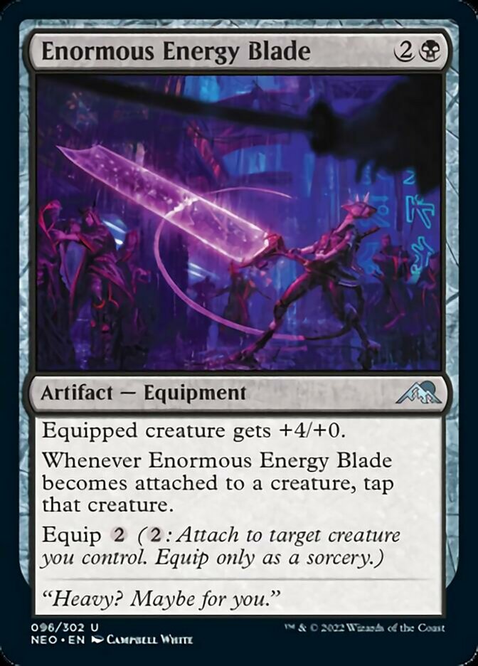 Enormous Energy Blade [Kamigawa: Neon Dynasty] | Dragon's Lair Comics and Fantasy Houston TX