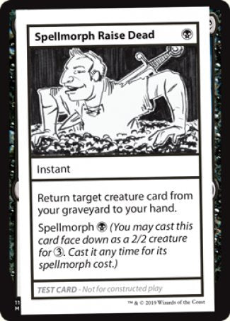 Spellmorph Raise Dead (2021 Edition) [Mystery Booster Playtest Cards] | Dragon's Lair Comics and Fantasy Houston TX