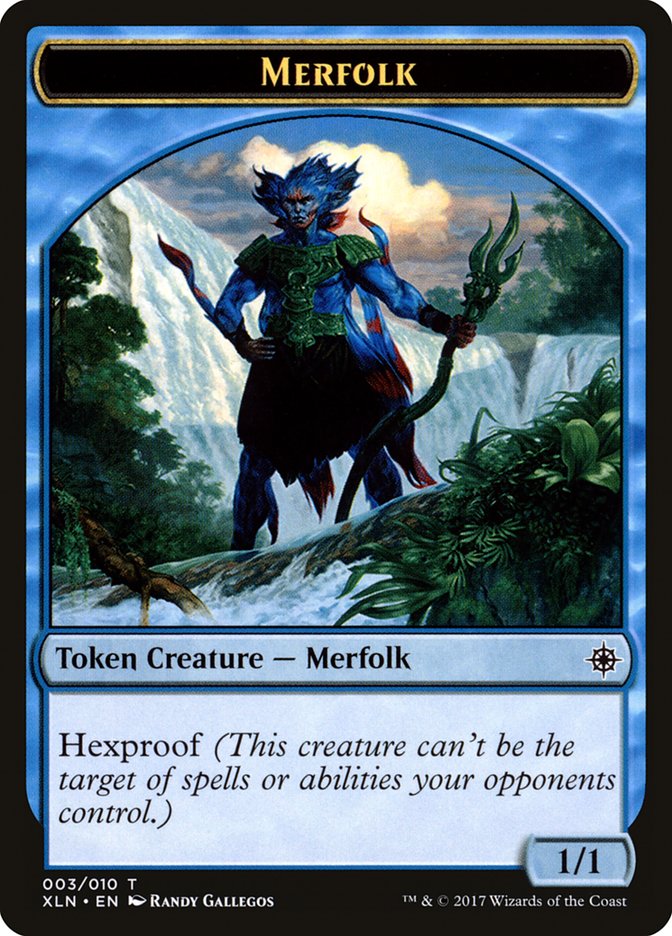 Merfolk Token [Ixalan Tokens] | Dragon's Lair Comics and Fantasy Houston TX