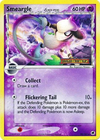 Smeargle (39/101) (Delta Species) (Stamped) [EX: Dragon Frontiers] | Dragon's Lair Comics and Fantasy Houston TX